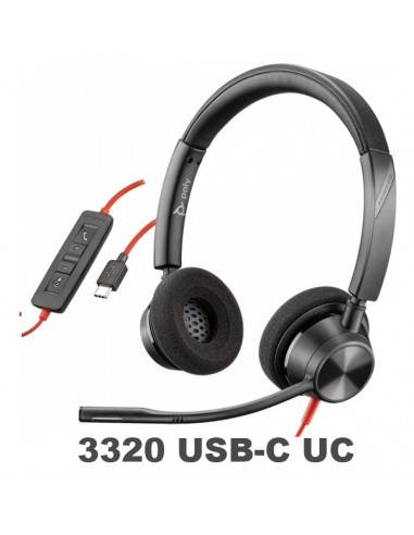 Poly - Plantronics Blackwire 3320 USB-C UC