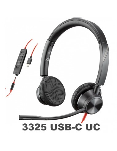 Poly - Plantronics Blackwire 3325 USB-C UC