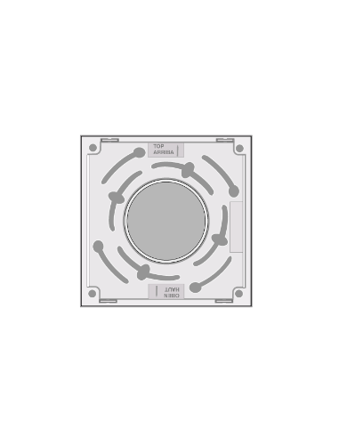 Ascom - Plaque de fixation pour simple module