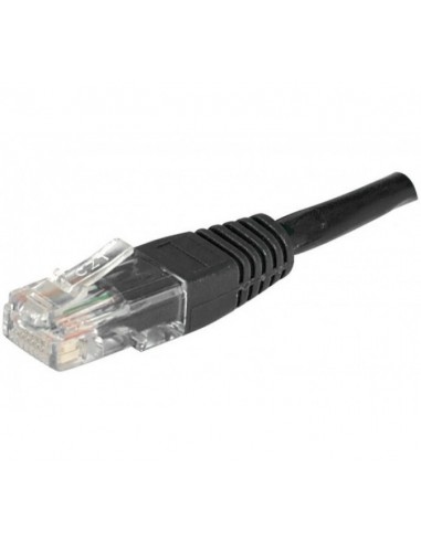 Cordon RJ45 catégorie 5e U/UTP noir CCA - 1 m