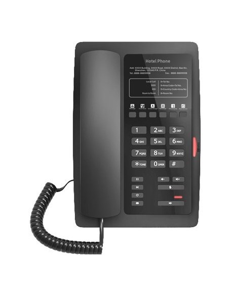 Fanvil - SIP H3-Hôtel 2 comptes SIP Noir