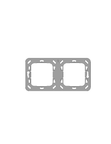 Ascom - Cadre support 2 modules EU