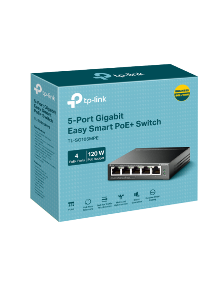 TP LINK - Easy Smart Switch 5 ports Gigabit TL-SG105MPE
